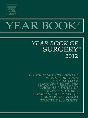 cover image of Year Book of Surgery 2012